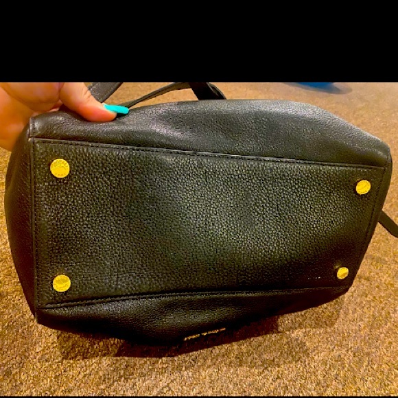 NWT Michael Kors Black Pebbled Leather Kirby Satchel purse pocketbook handbag - Picture 6 of 8